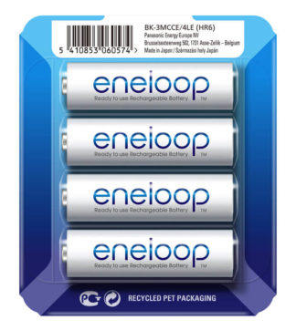 Panasonic eneloop aa uppladdningsbart batteri