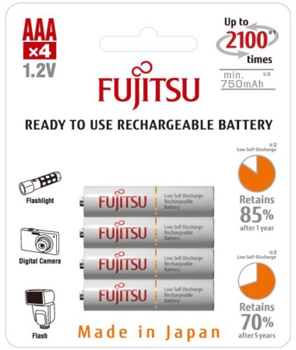 Fujitsu aaa ladattava paristo