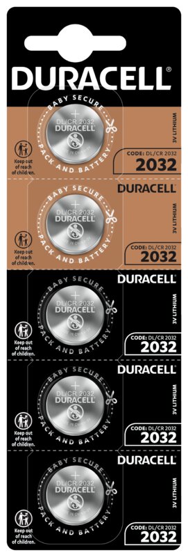 Duracell CR2032 nappiparisto 5 kpl pakkaus
