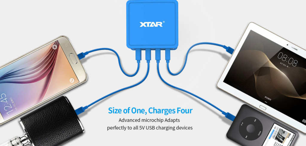 Xtar 4U quick charger with four usb ports